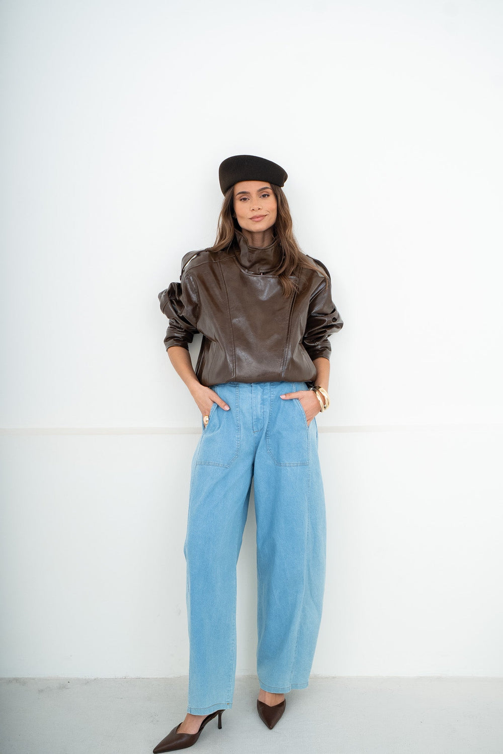 PANTALON BARREL LEON - PANTALON