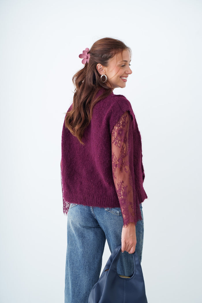 PULL DENTELLE ELY