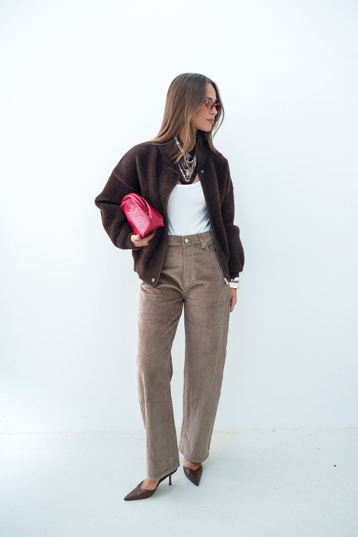 BARREL TÉO VELOURS - PANTALON