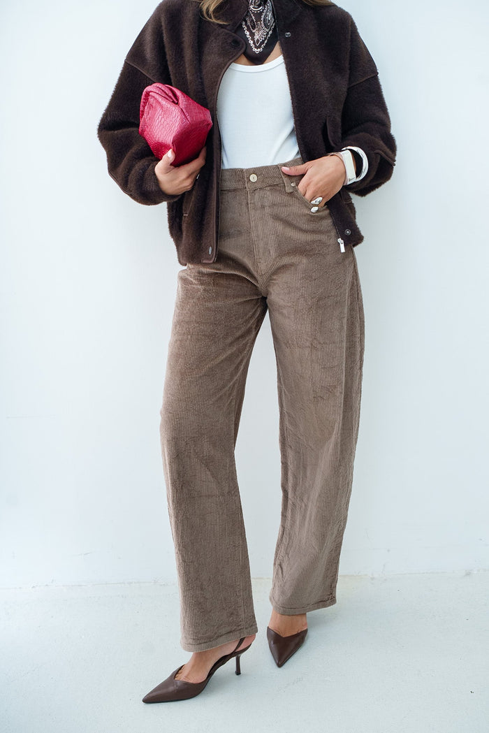 BARREL TÉO VELOURS - PANTALON