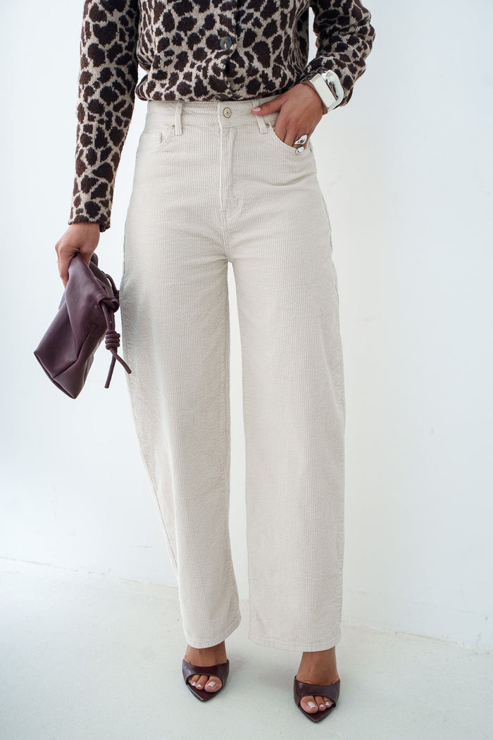 BARREL TÉO VELOURS - PANTALON