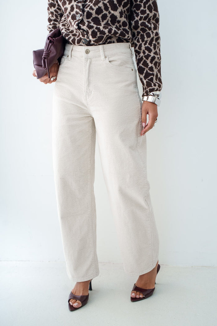 BARREL TÉO VELOURS - PANTALON