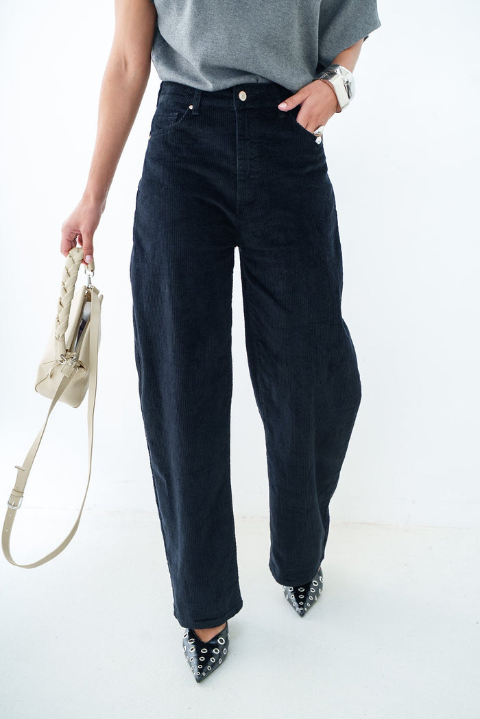 BARREL TÉO VELOURS - PANTALON