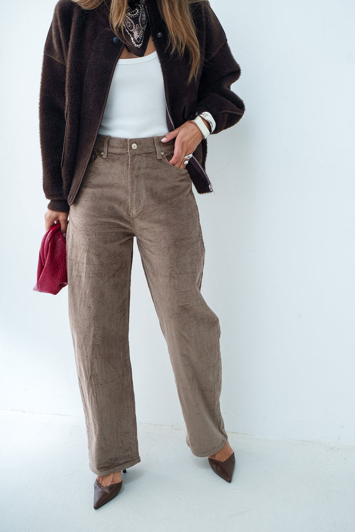 BARREL TÉO VELOURS - PANTALON