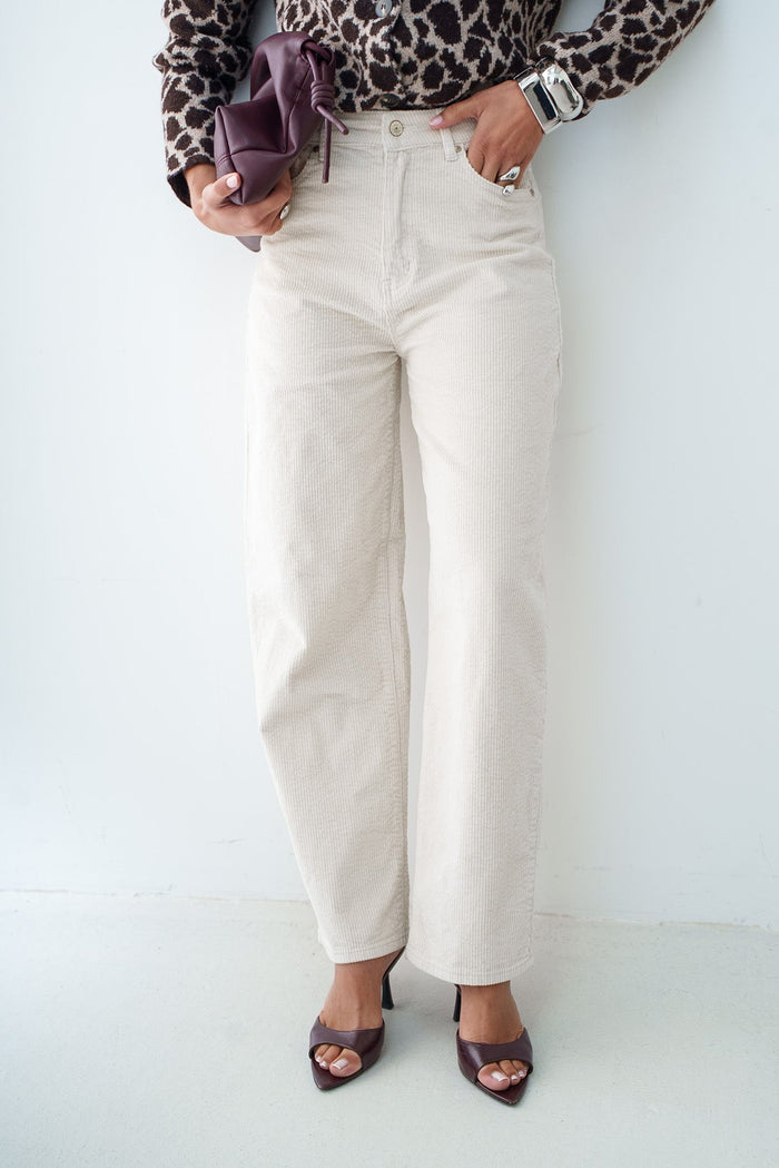 BARREL TÉO VELOURS - PANTALON