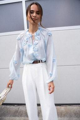 BLOUSE FLEUR - BLOUSE