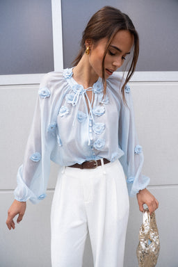 BLOUSE FLEUR - BLOUSE