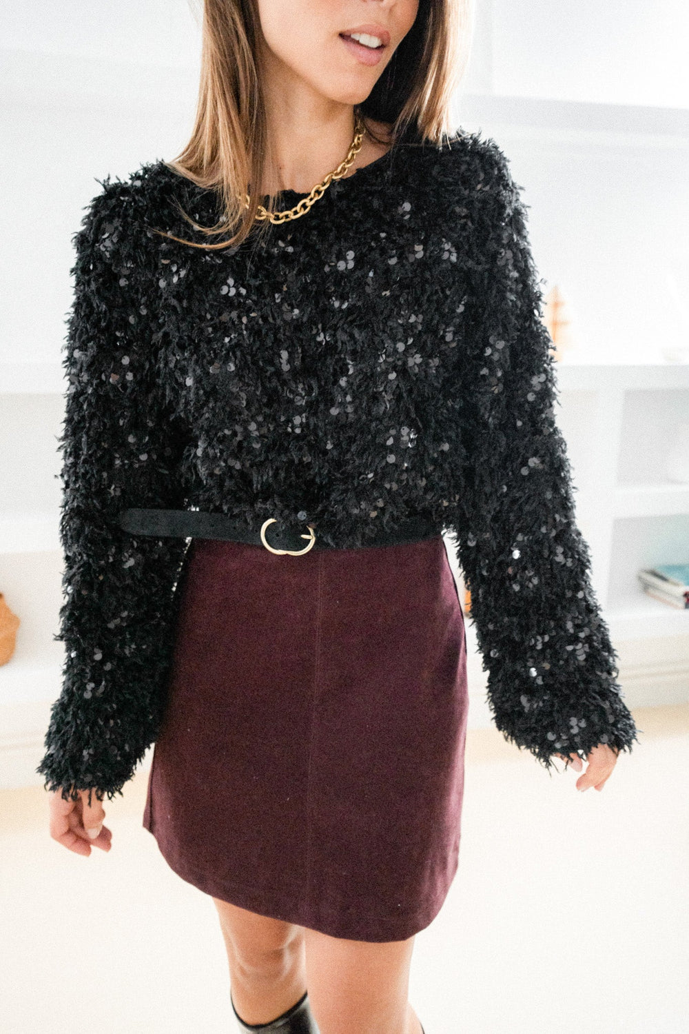 BLOUSE SEQUIN JUJU - TOP