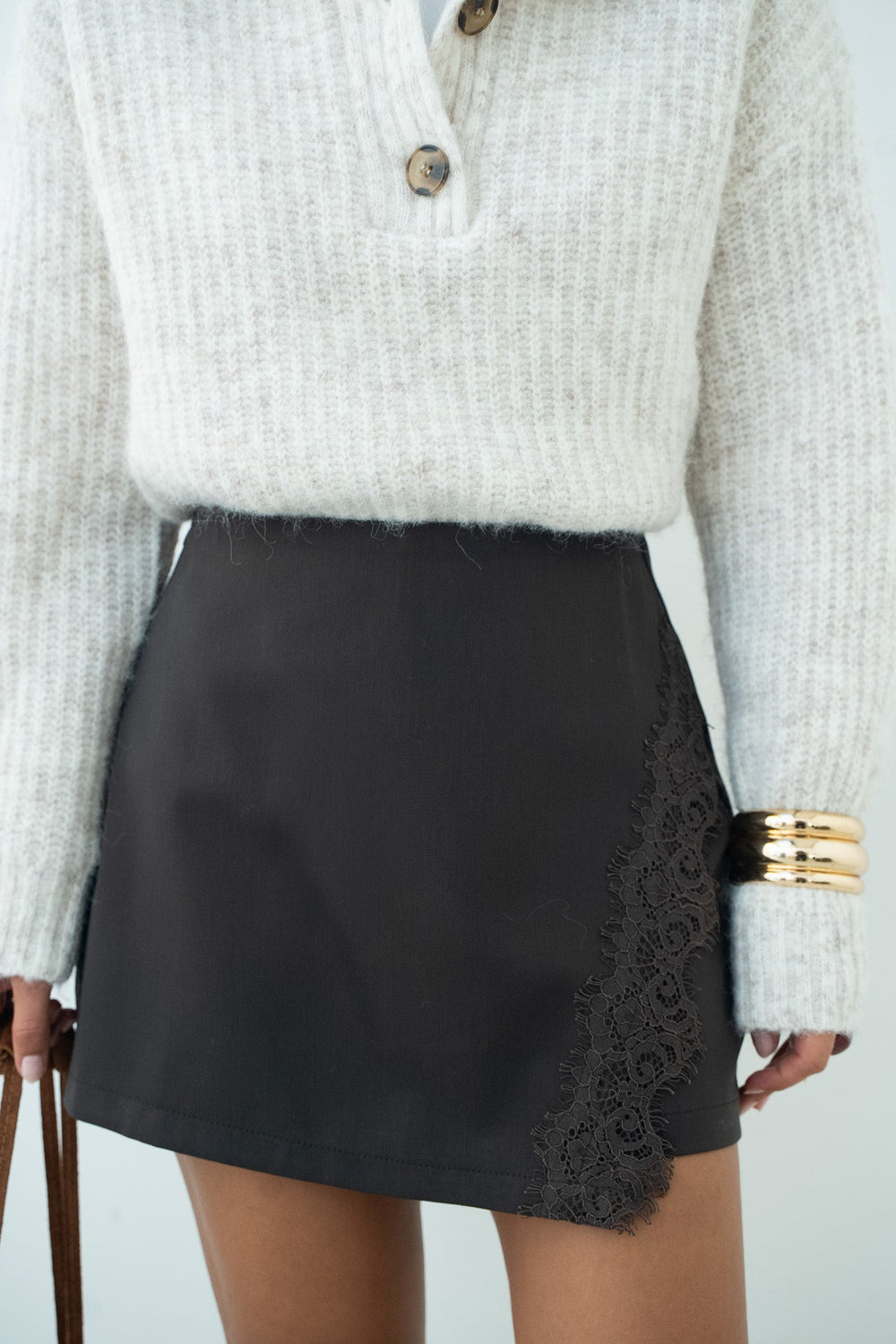 JUPE-SHORT DENTELLE MIA - JUPE