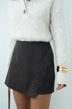 JUPE-SHORT DENTELLE MIA - JUPE