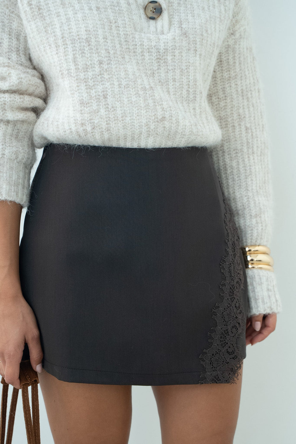 JUPE-SHORT DENTELLE MIA - JUPE