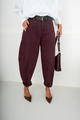 PANTALON BARREL LEON - PANTALON