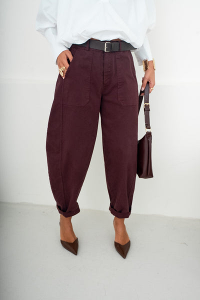 PANTALON BARREL LEON - PANTALON