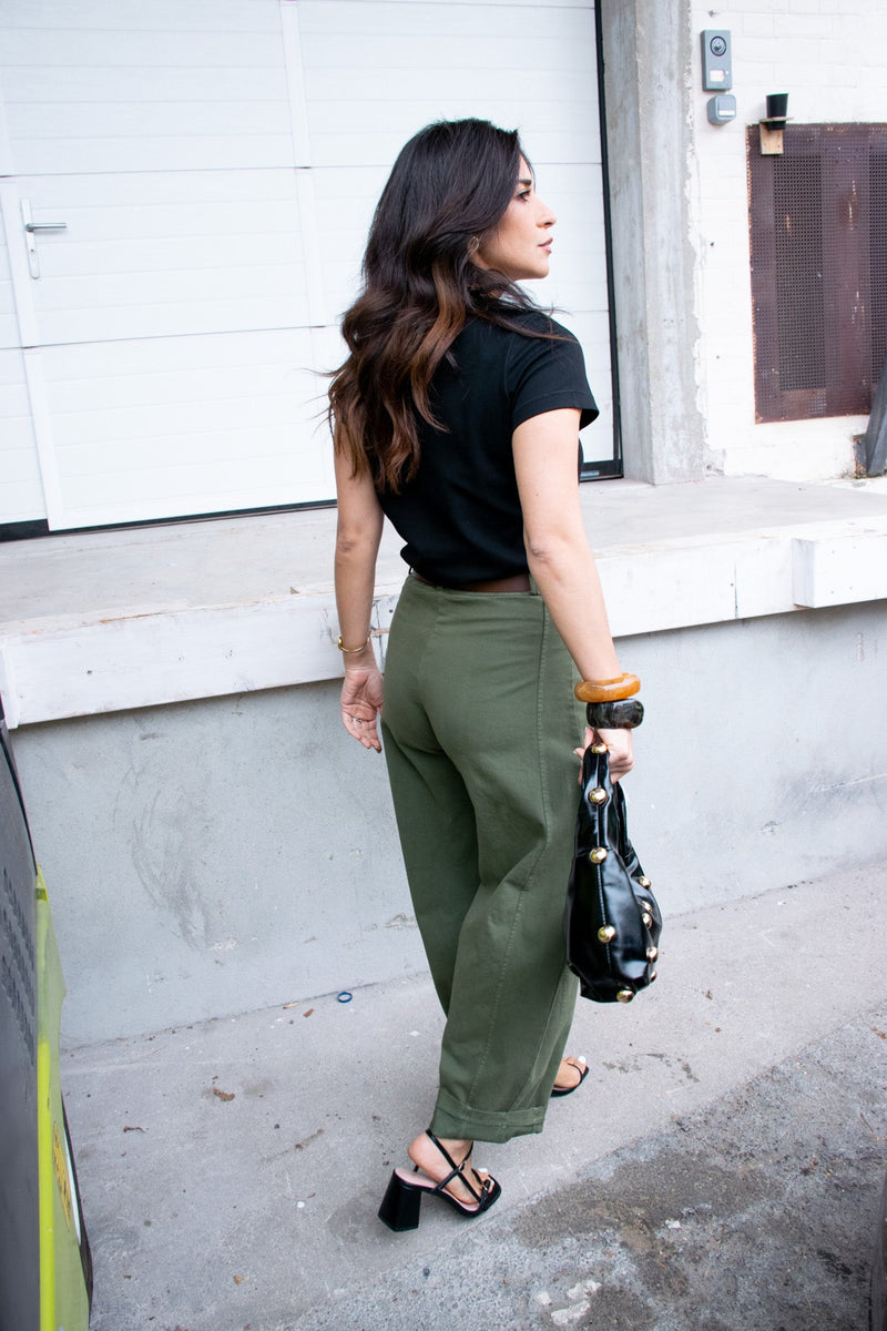 PANTALON BARREL LEON - PANTALON