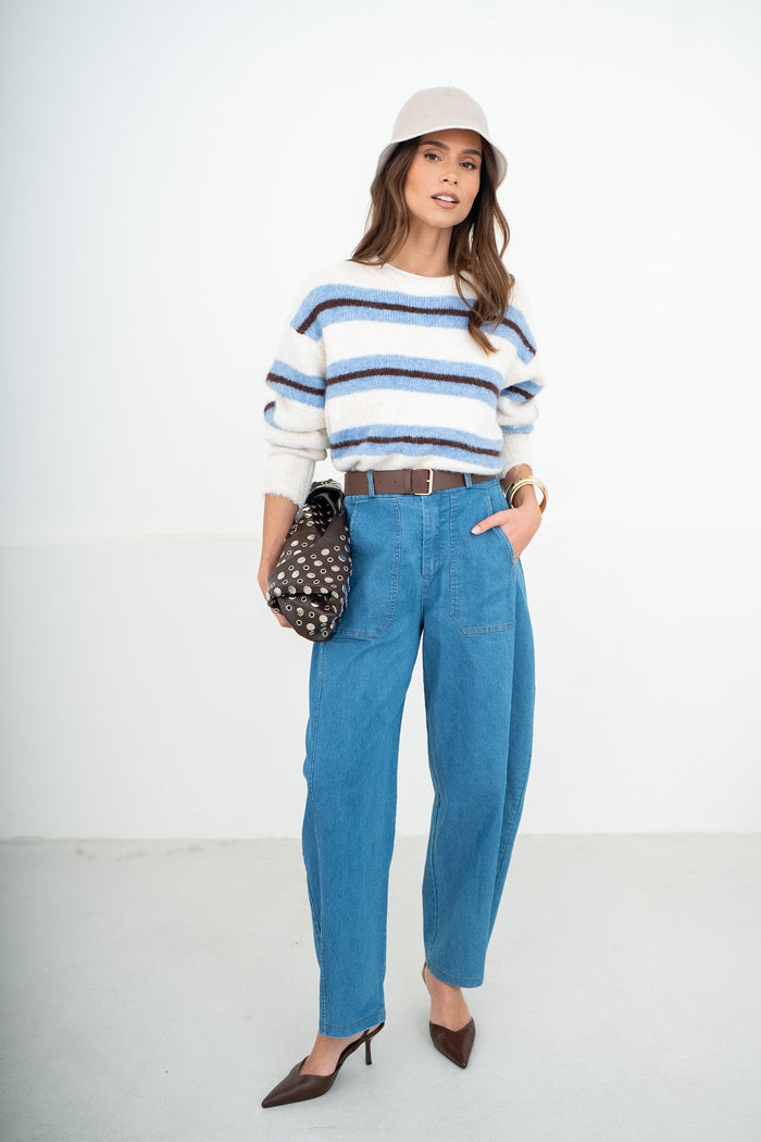PANTALON BARREL LEON - PANTALON