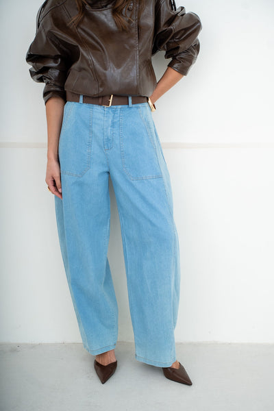 PANTALON BARREL LEON - PANTALON