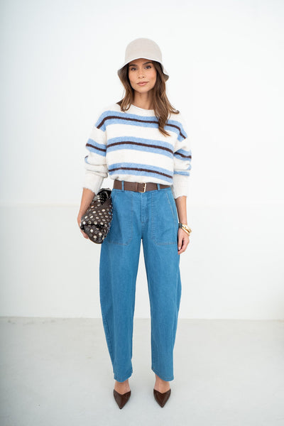 PANTALON BARREL LEON - PANTALON