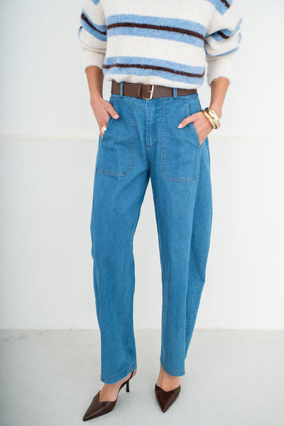 PANTALON BARREL LEON - PANTALON