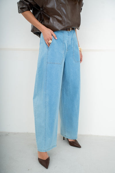 PANTALON BARREL LEON - PANTALON