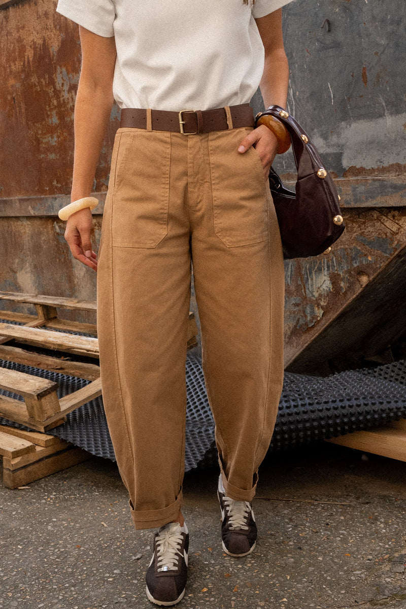 PANTALON BARREL LEON - PANTALON