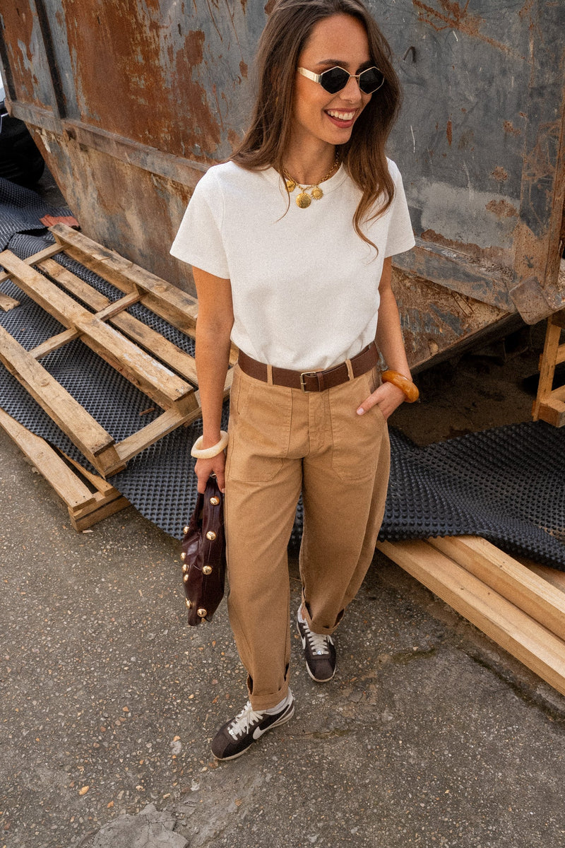 PANTALON BARREL LEON - PANTALON