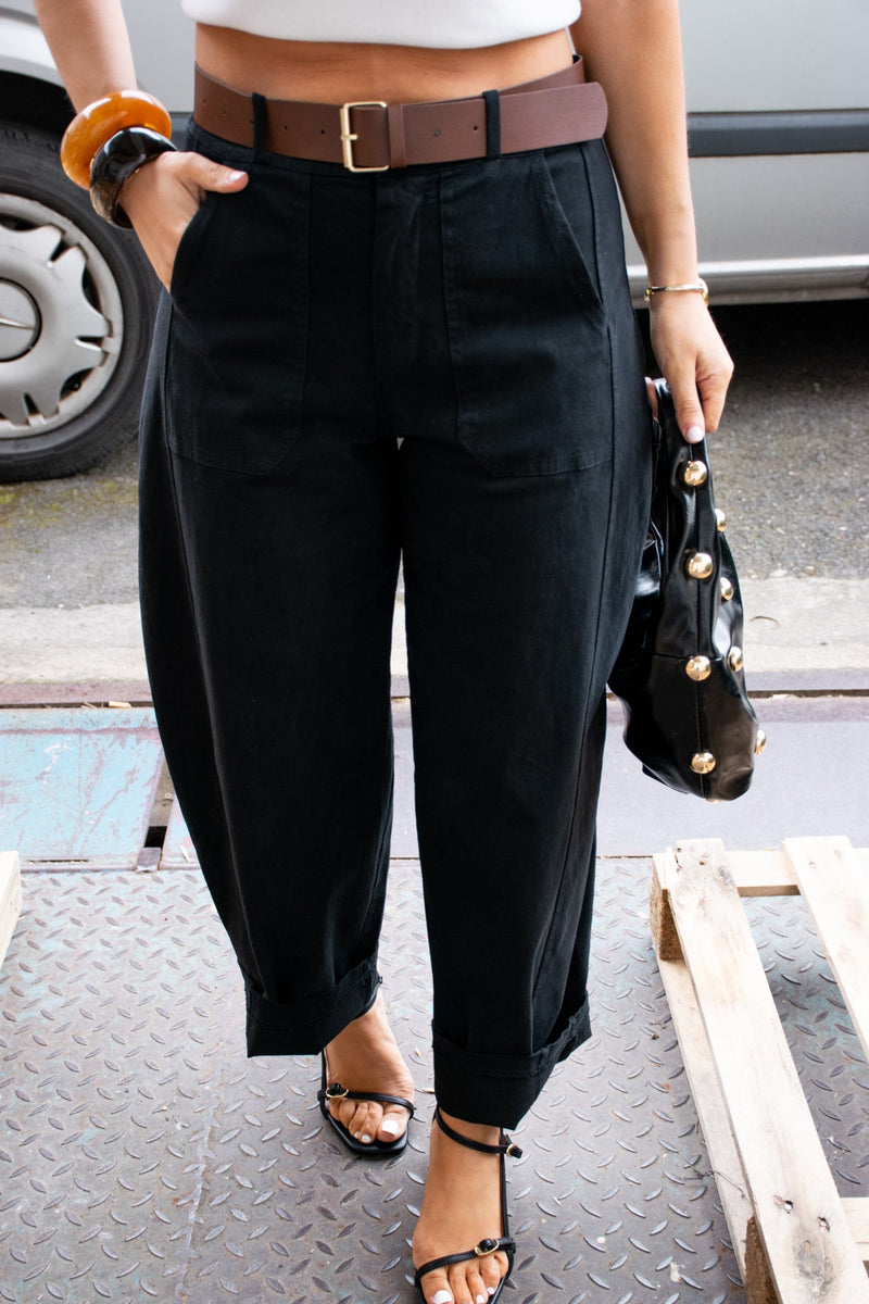 PANTALON BARREL LEON - PANTALON