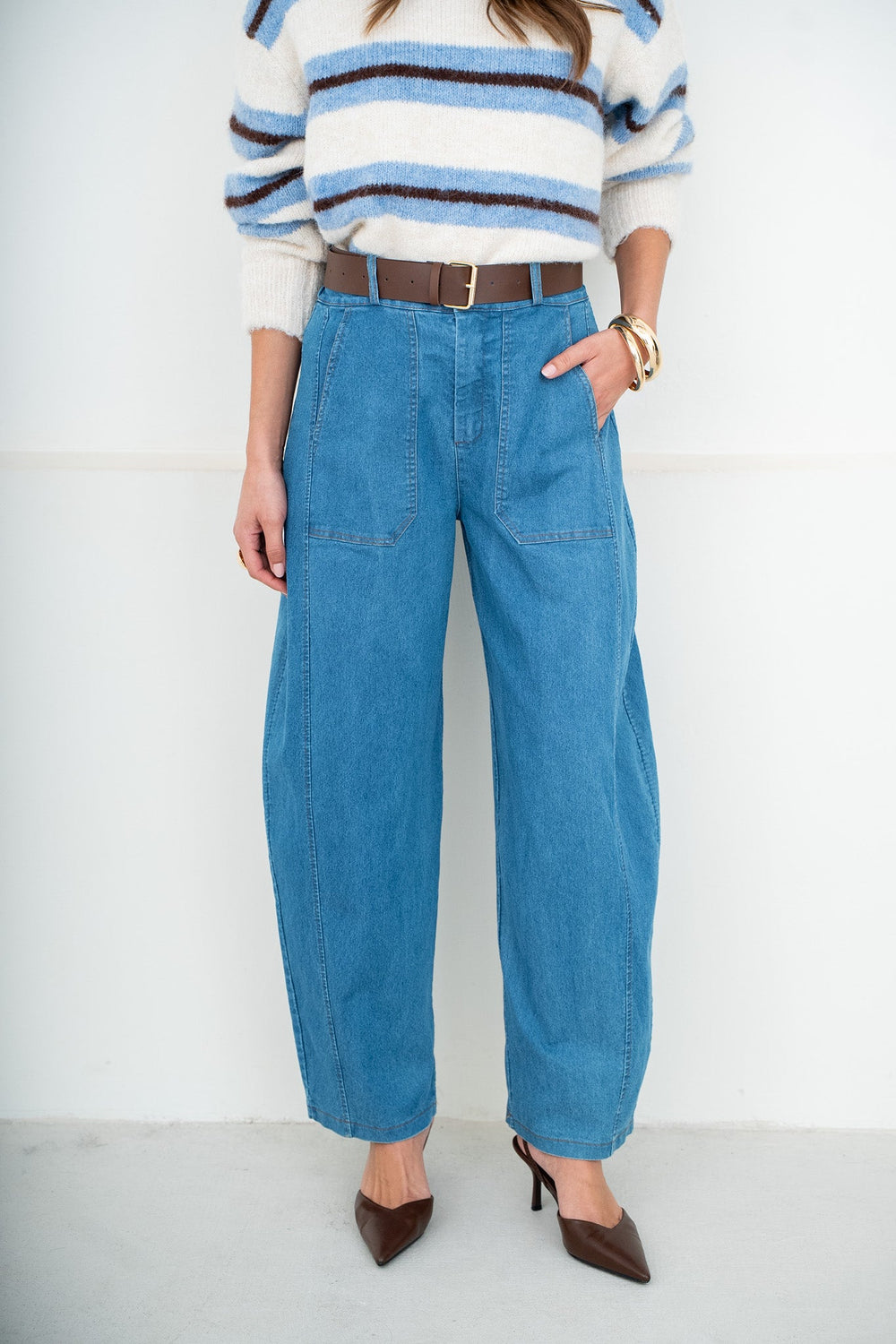PANTALON BARREL LEON - PANTALON
