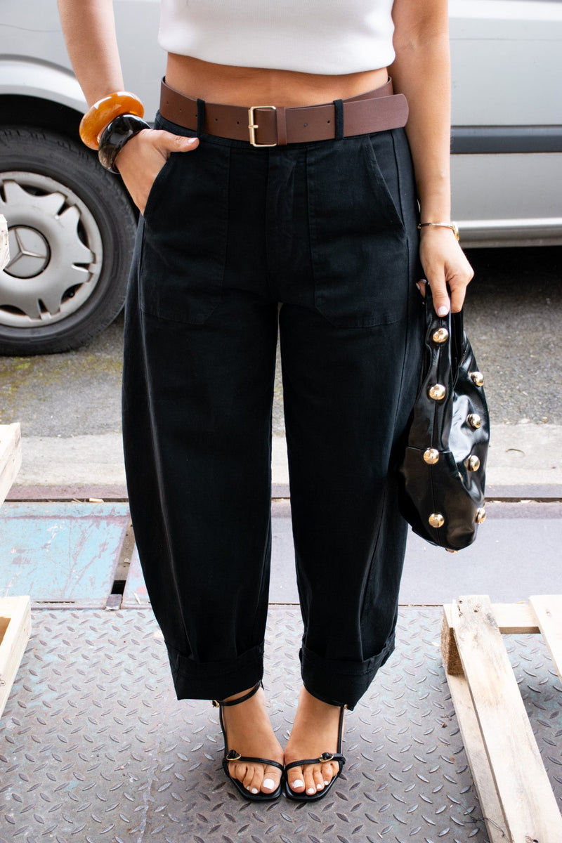 PANTALON BARREL LEON - PANTALON