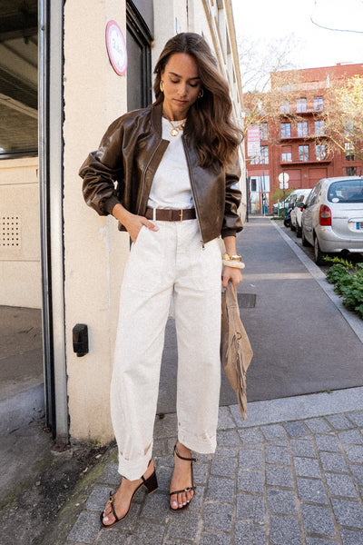 PANTALON BARREL LEON - PANTALON