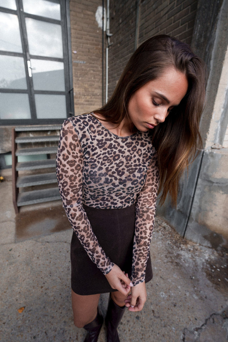 TOP LEOPARD FAUSTINE - TOP