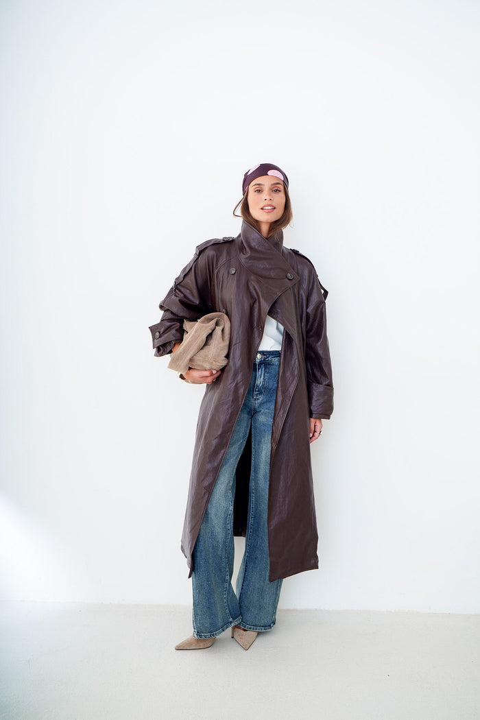 TRENCH SIMILI LEONA - MANTEAU