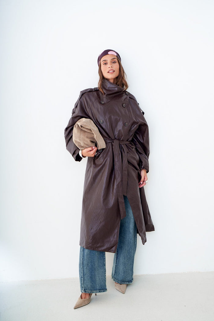 TRENCH SIMILI LEONA - MANTEAU