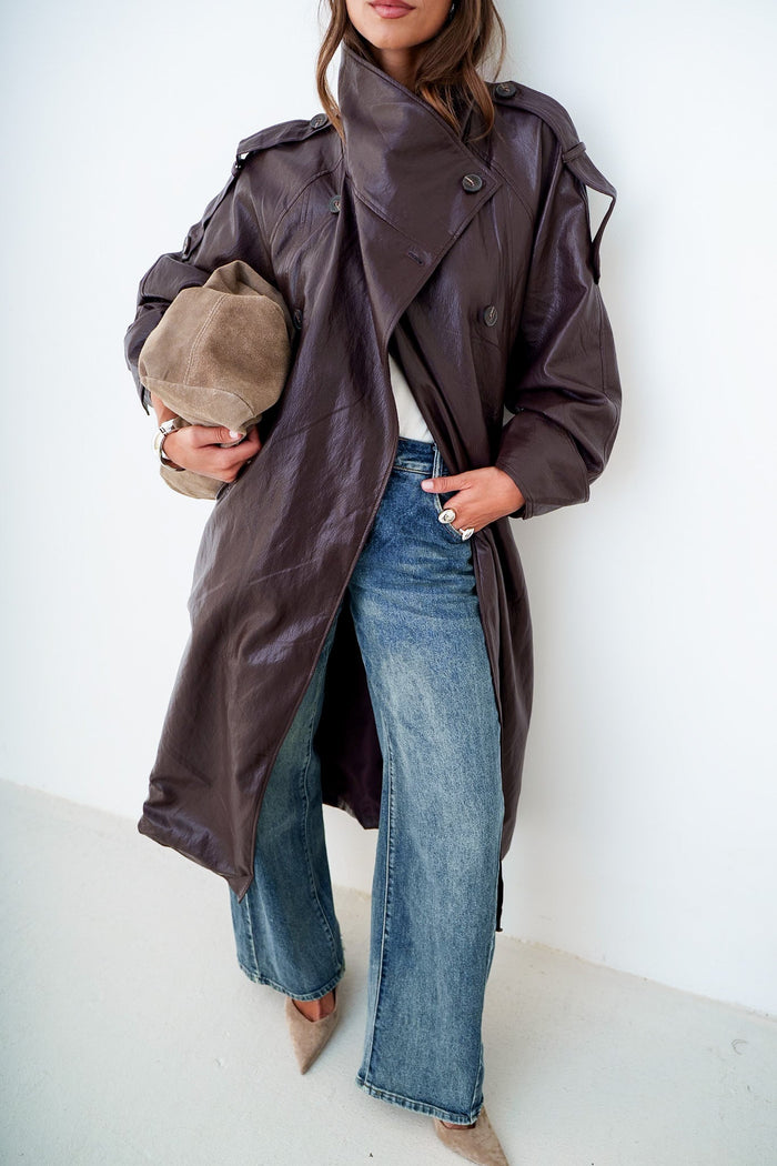 TRENCH SIMILI LEONA - MANTEAU