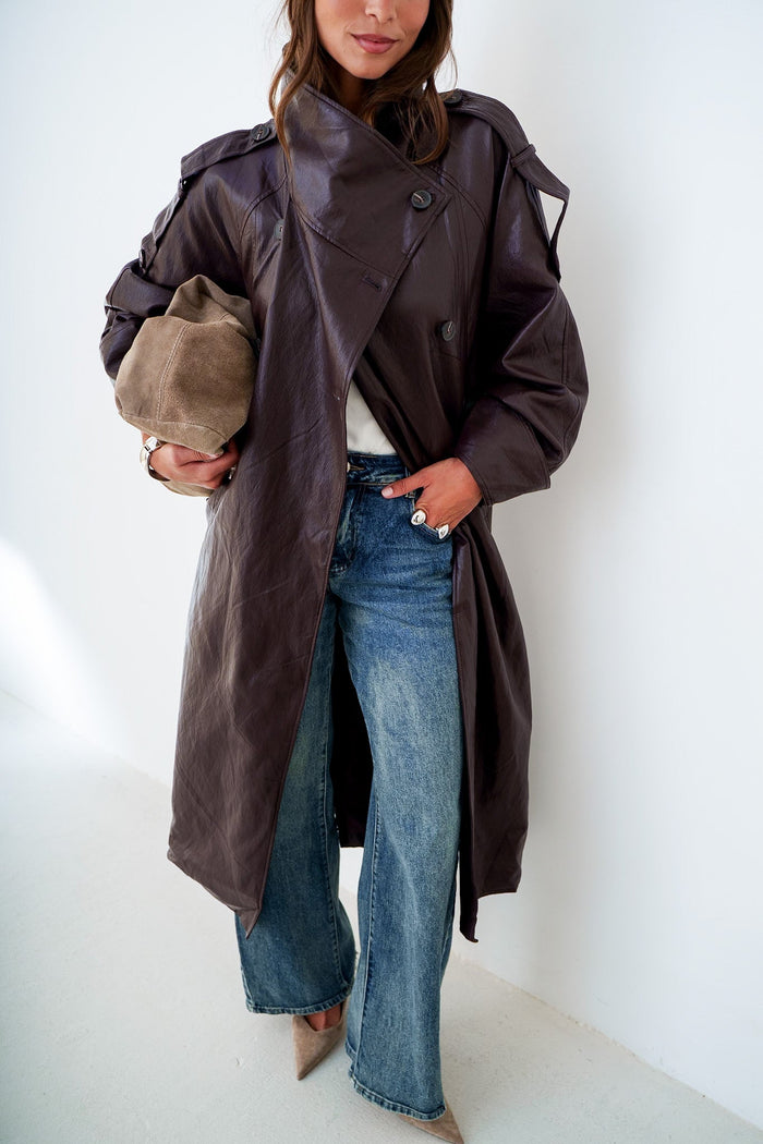 TRENCH SIMILI LEONA - MANTEAU