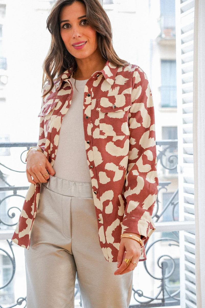 CHEMISE ROUILLE -