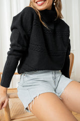 SWEAT CLAIRE - PULL COL ROULE